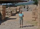 Sandra at the city gates of Hatzor