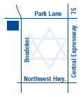 Map to the Biblical Arts Center