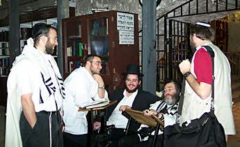 Todd with the Minyan