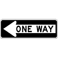 ONE WAY!