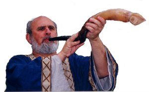 Zola with Shofar